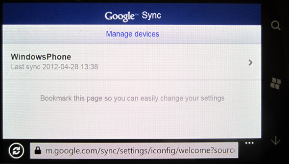 google sync