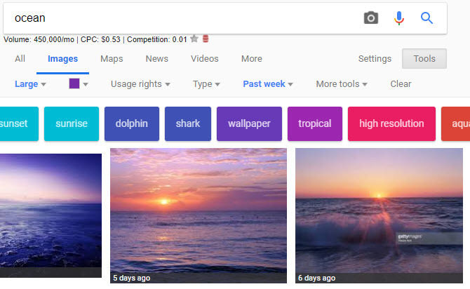 Orodja za iskanje slik Google