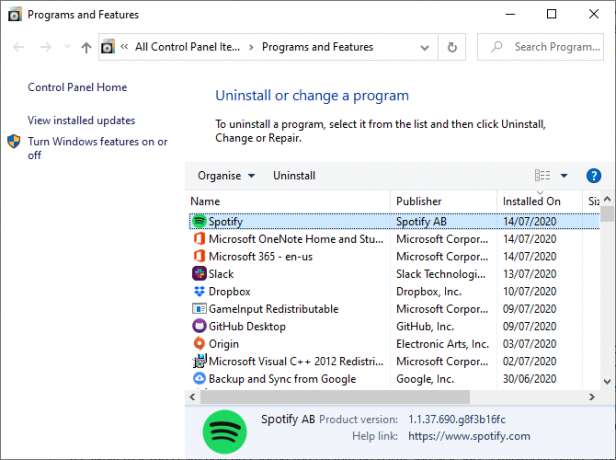 windows 10 odstranite programe