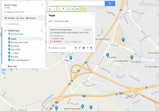 Črni petek v Google Maps