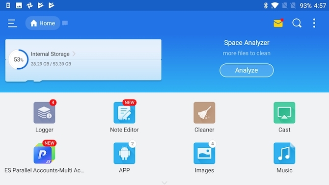 ES file Explorer android datotek za upravljanje datotek