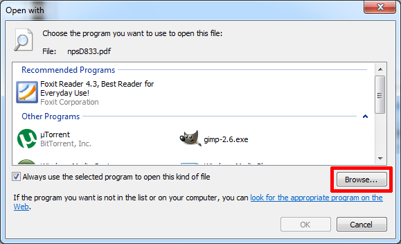 Windows 7 spremenite povezavo datotek