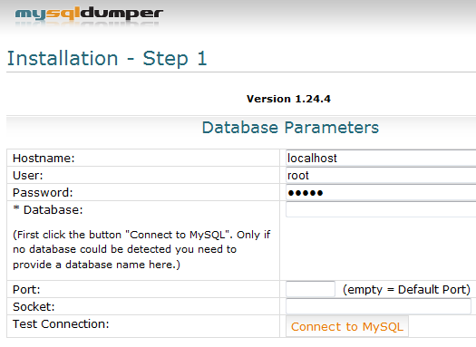 varnostno kopijo mysql