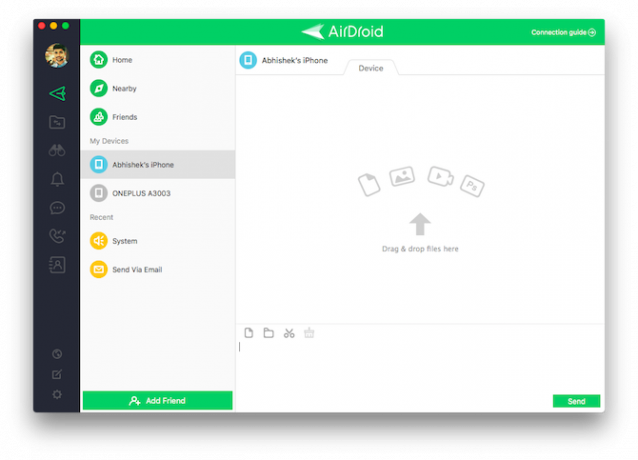 AirDroid za upravljanje datotek Android