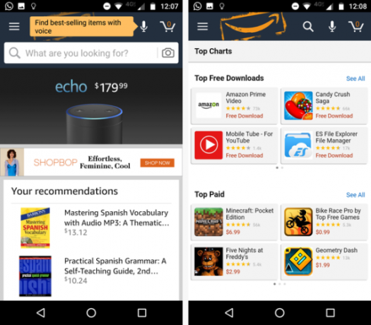 Google Play vs. Amazon Appstore: Kaj je bolje? appstore doma 571x500