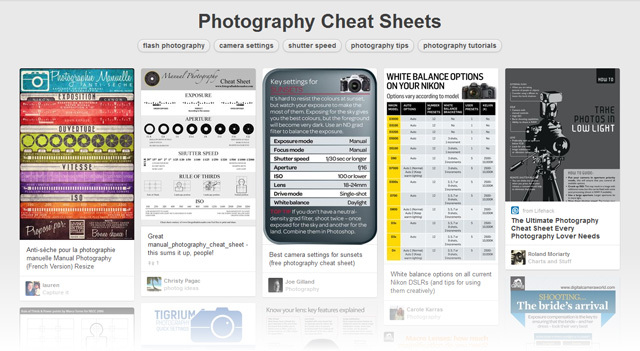 Pinterest - Sheet Sheets & Infographics