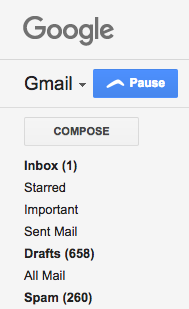 Naj bo Gmail manj moteč, če začasno ustavite dohodne e-poštne sporočil za čas 1
