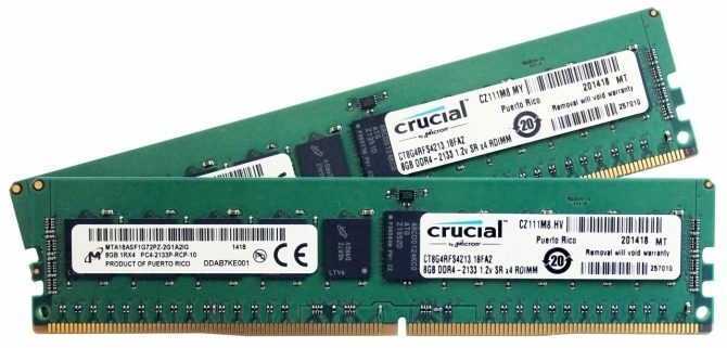 8gb ddr4 2133 RAM ključnega pomena