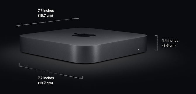 Dimenzije fizičnih velikosti Mac Mini