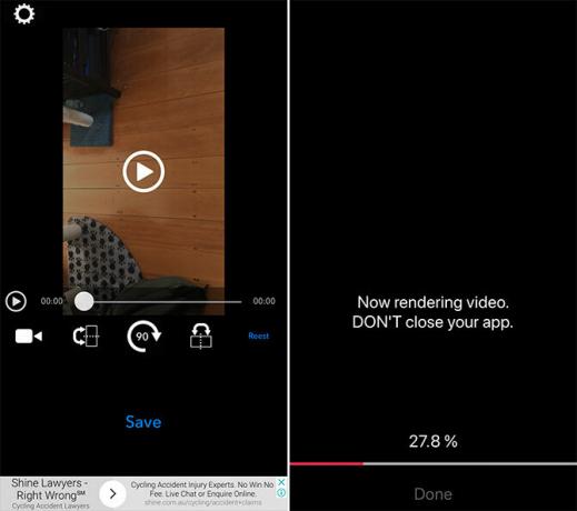 kako flip video posnetke na iphone