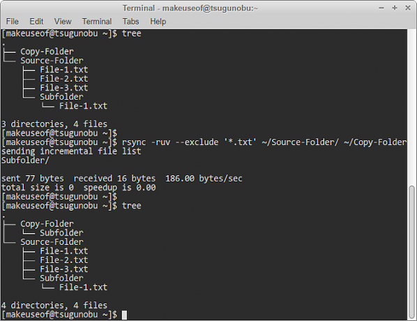 izključitev vzorca rsync