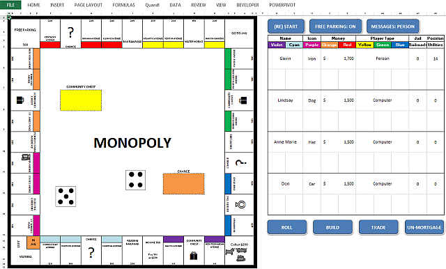 Monopol Microsoft Microsoft Excel Game