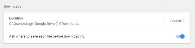Chrome Prenos lokacije